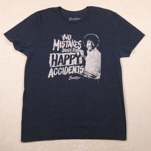 Bob Ross "No Mistakes Just Happy Accidents" T-Shirt - PBS Painting Show